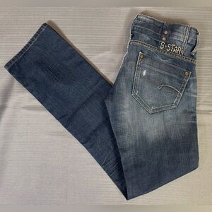 G-Star RAW Women’s Skinny Jeans W27 L34 Blue Stretch Denim Long Inseam